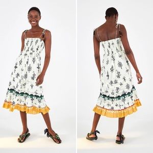 NWT Farm Rio smock midi dress